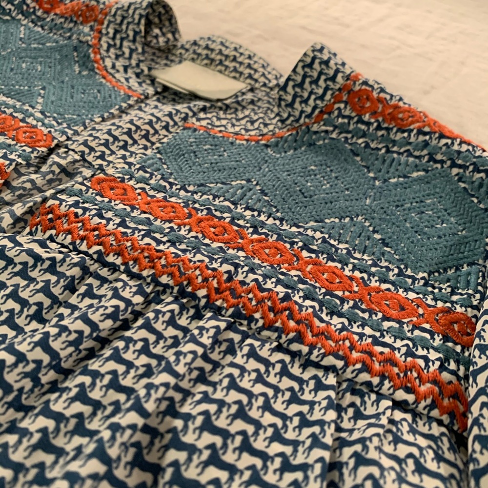 ANTHROPOLOGIE MAEVE PATTERNED TOP